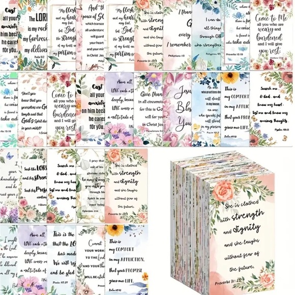 30 Inspirational Scripture Cards Set - Picture 1 of 3